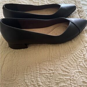Clarks Black Women's Loafers worn once